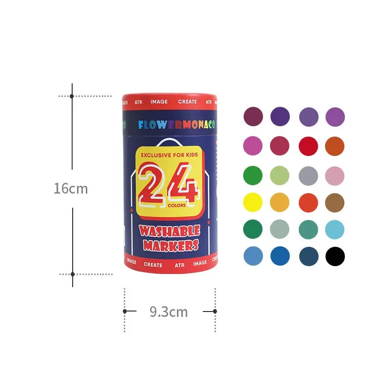 Flower Monaco Color Markers 24 colors - Image 3
