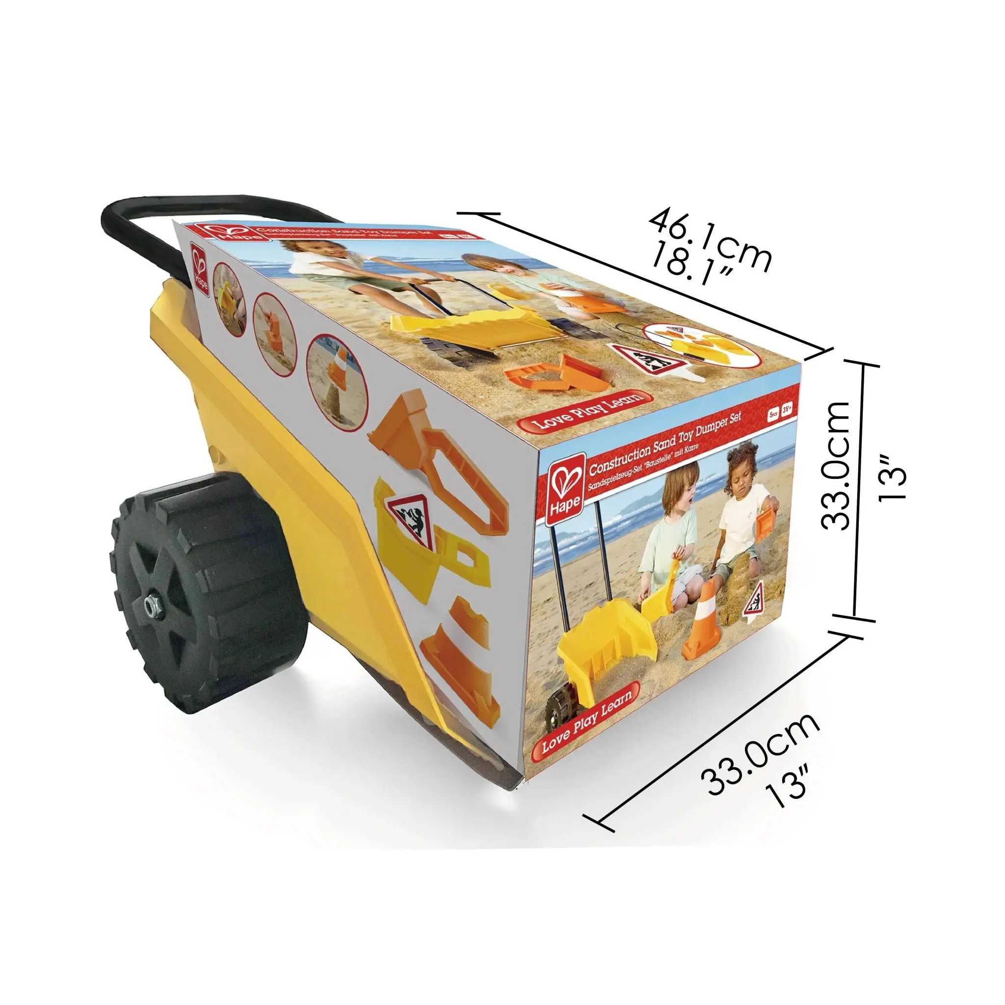 Hape Construction Sand Toy Dumper Set - Image 4