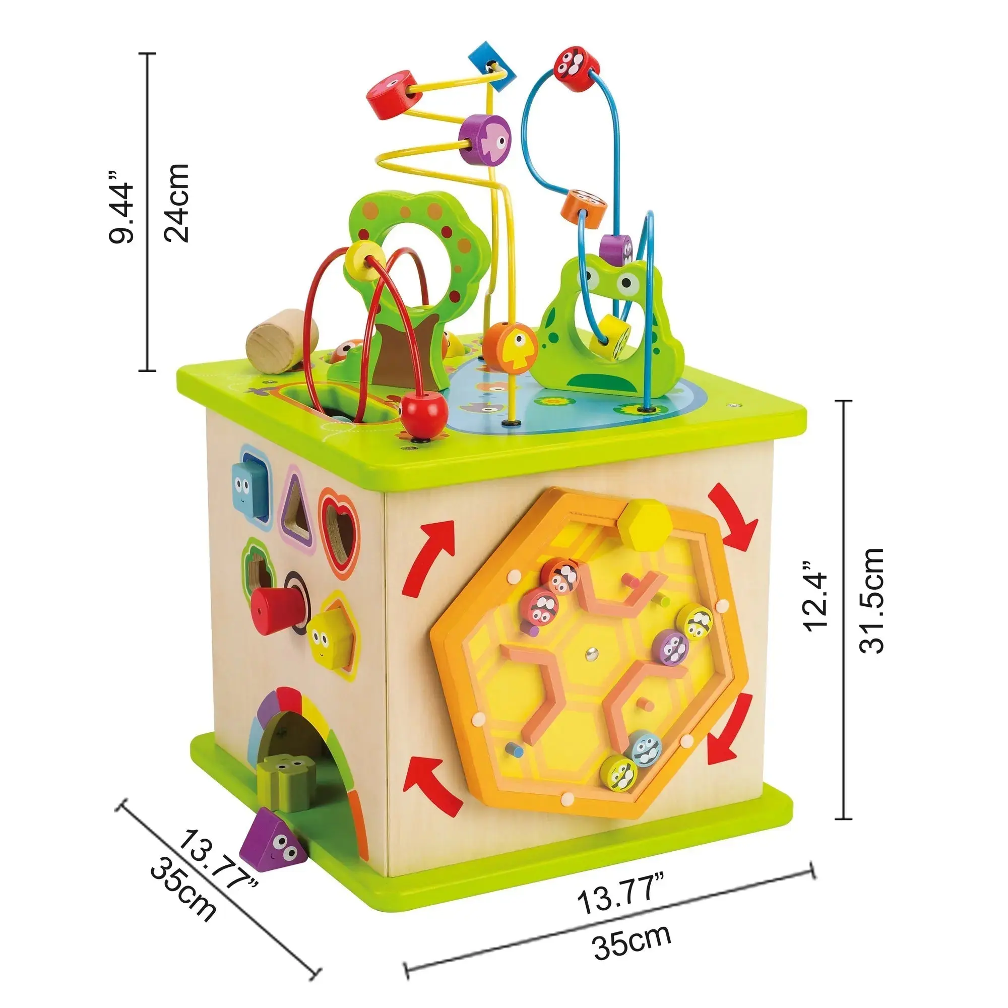 Hape Country Critters Wooden Activity Play Cube - Image 6