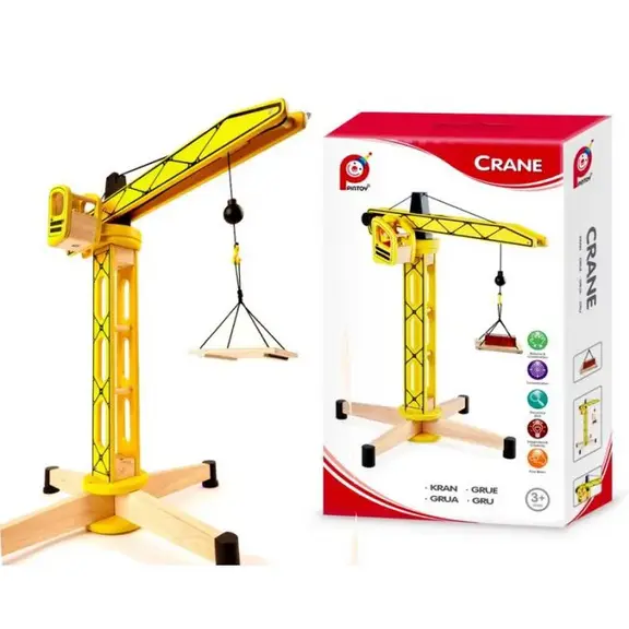 PINToy Wooden Crane