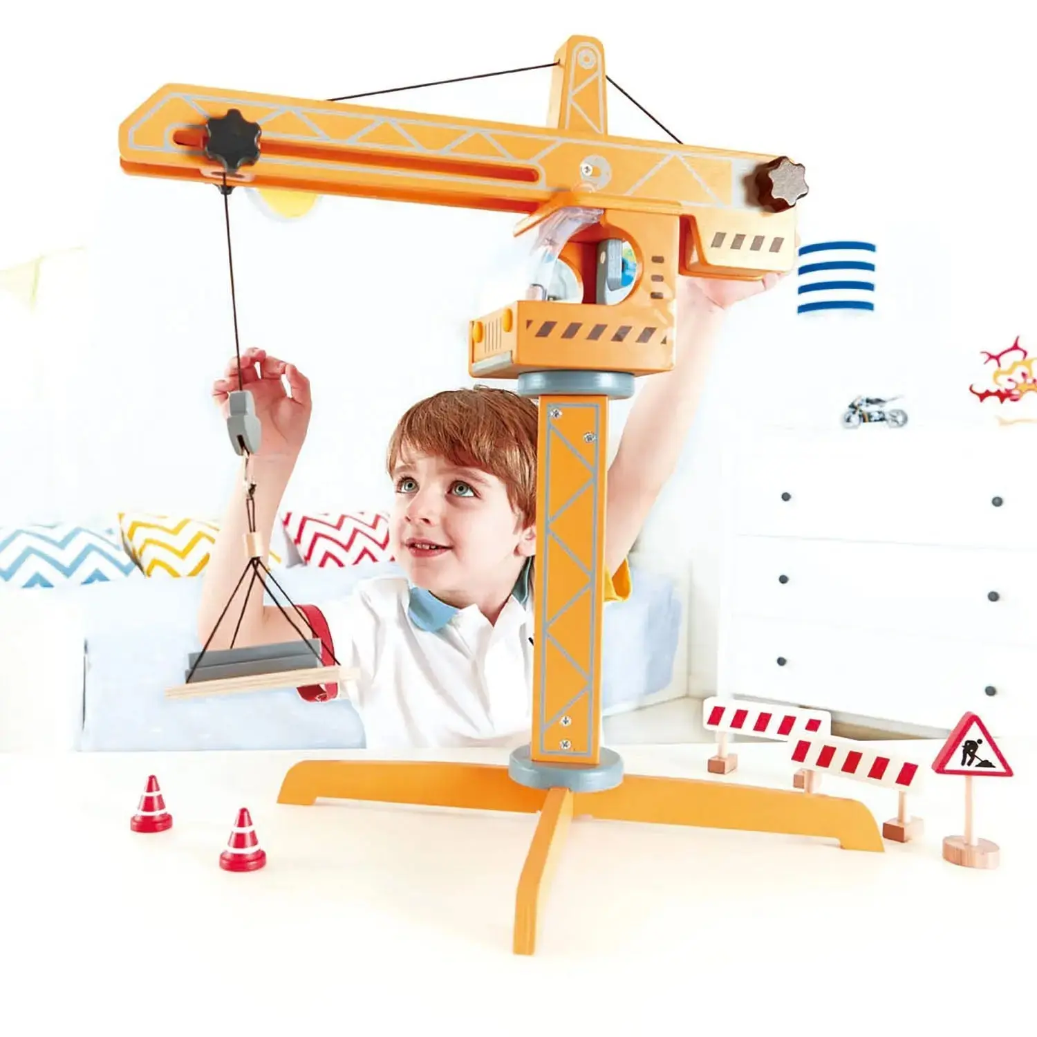 Hape Playscapes Crane Lift Playset - Image 2