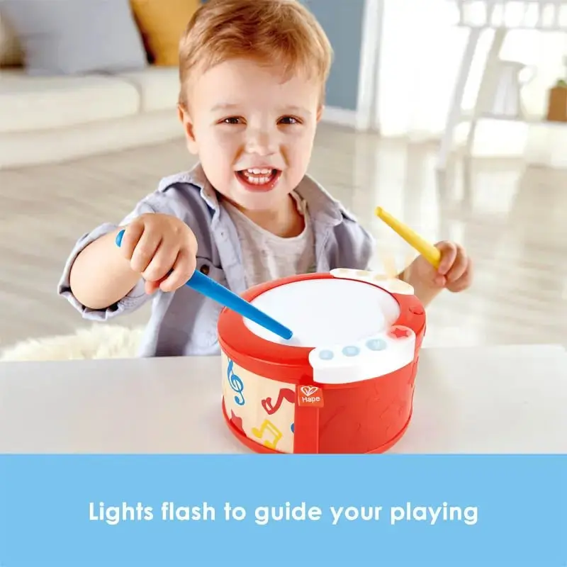 Hape Learn To Play Drum | Toy Percussion Instrument - Image 3