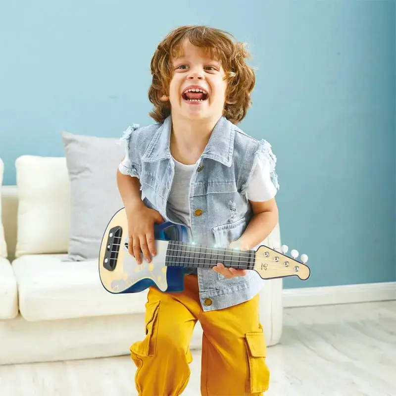 Hape Learn with Lights Electronic Ukulele - Image 4