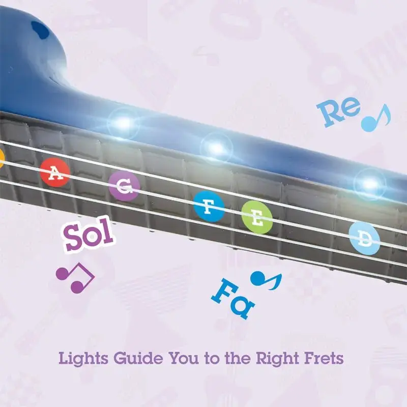 Hape Learn with Lights Electronic Ukulele - Image 5