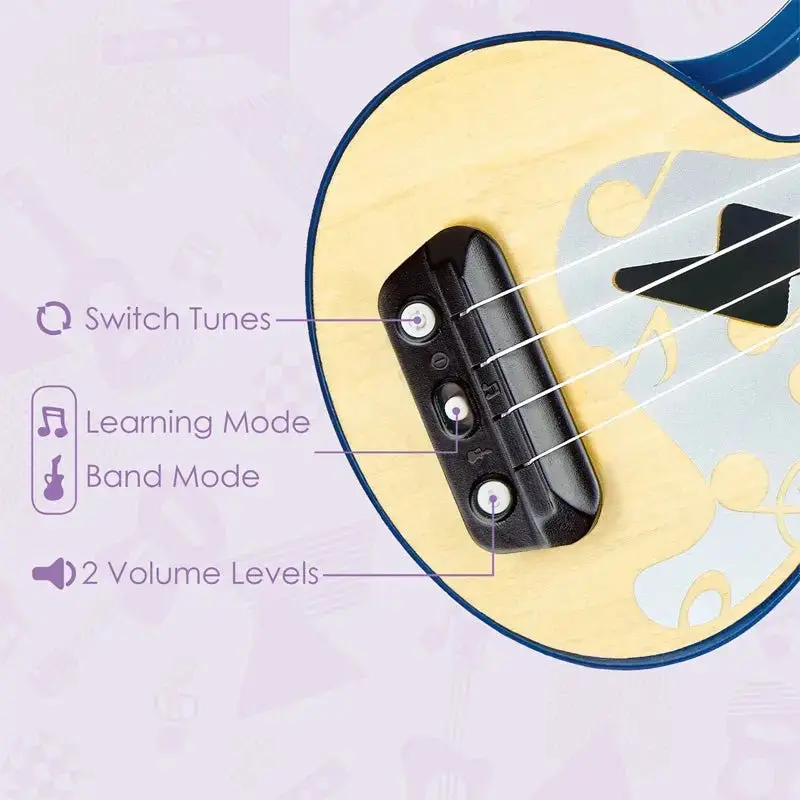 Hape Learn with Lights Electronic Ukulele - Image 7