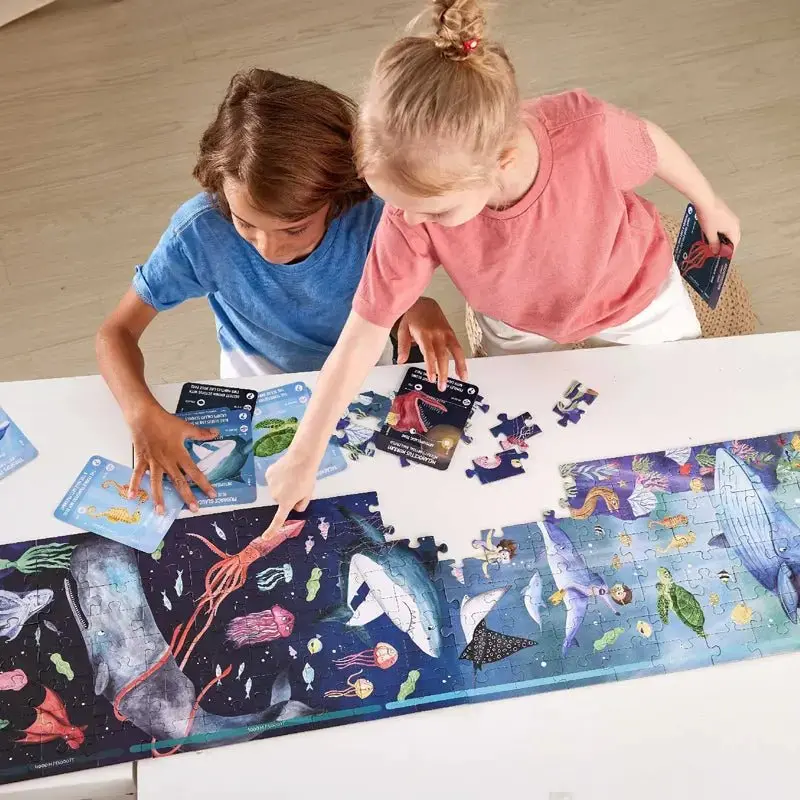 Hape Ocean Life Puzzle 200 Pieces Colorful Giant long puzzle - Image 3