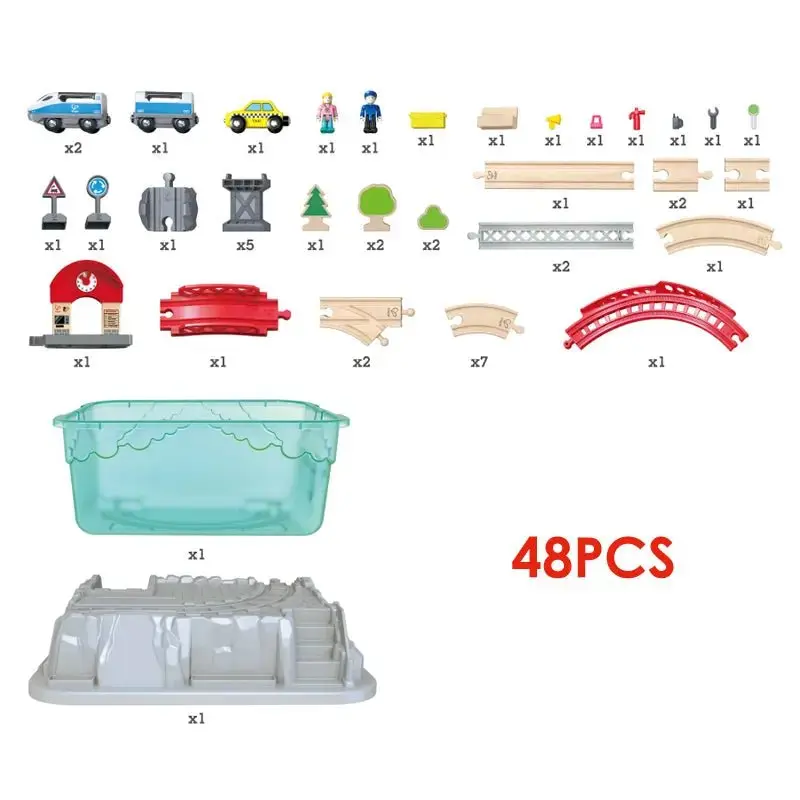 Hape City Railway and Train Bucket Set - Image 3
