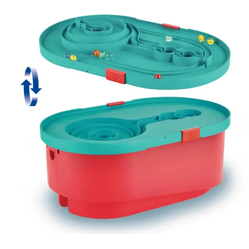 Hape Quadrilla Stack Track Bucket Set Wooden Marble Run Blocks - Image 4