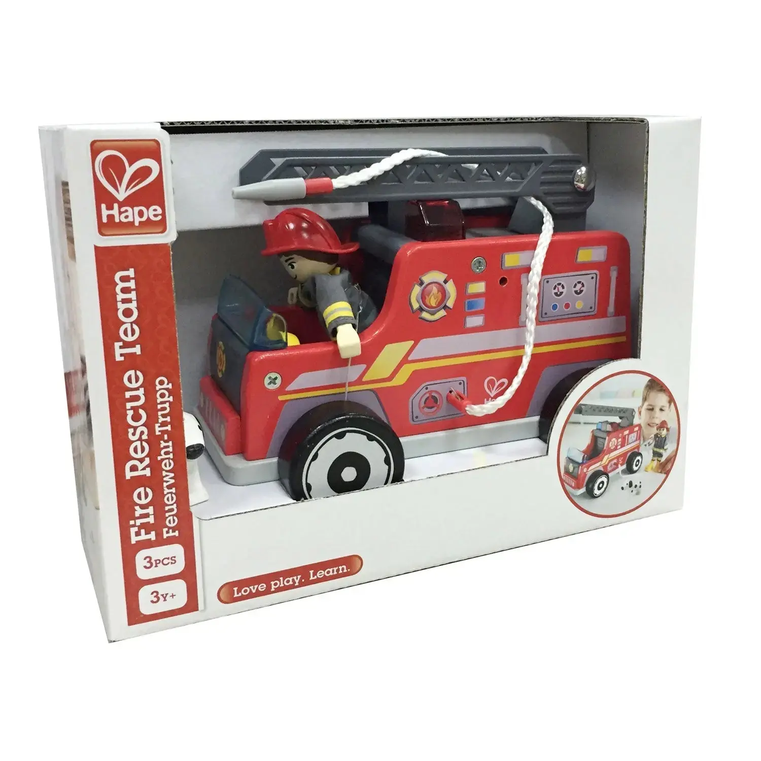 Hape Fire Truck Playset - Image 6