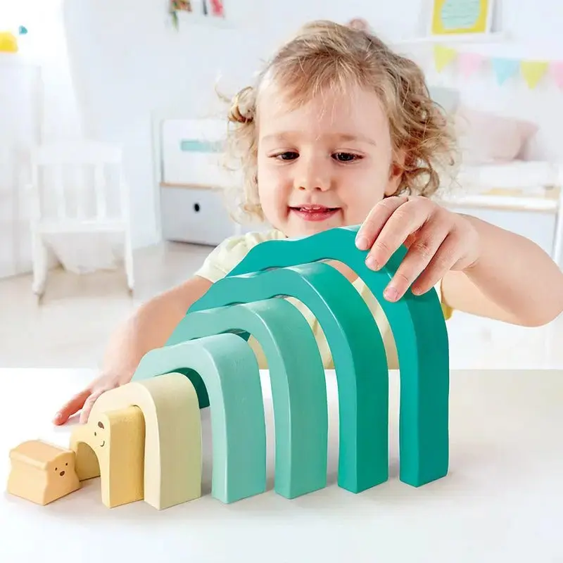 Hape Arctic Polar Bear Stacking Blocks - Image 2