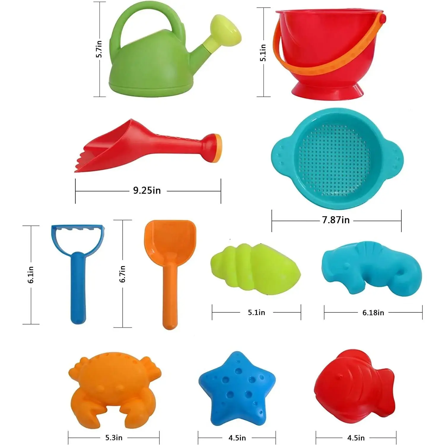 Hape Beach Toy Essential Set, Mesh Bag Included - Image 3
