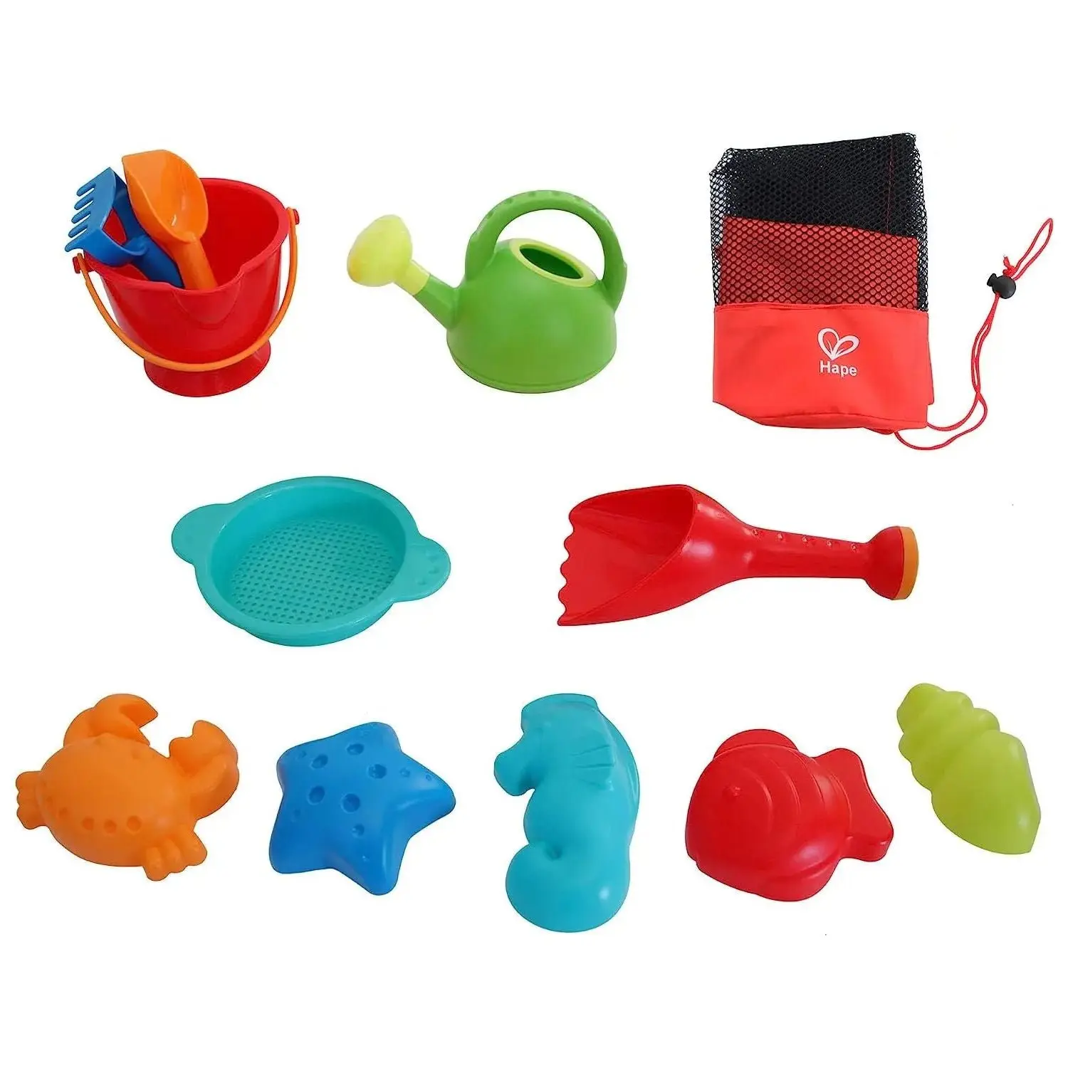 Hape Beach Toy Essential Set, Mesh Bag Included - Image 4