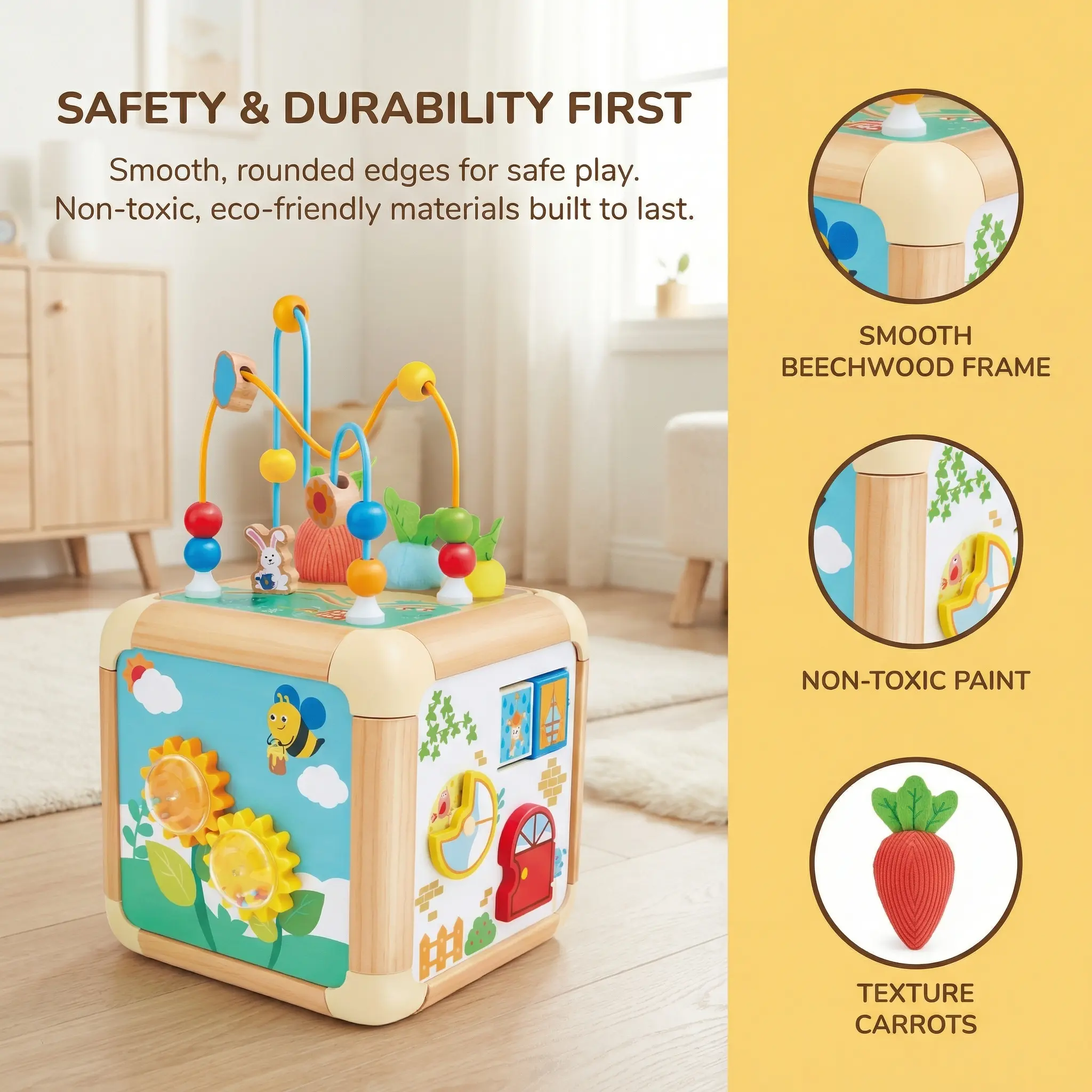 Hape Green Thumbs Activity Cube - Image 5