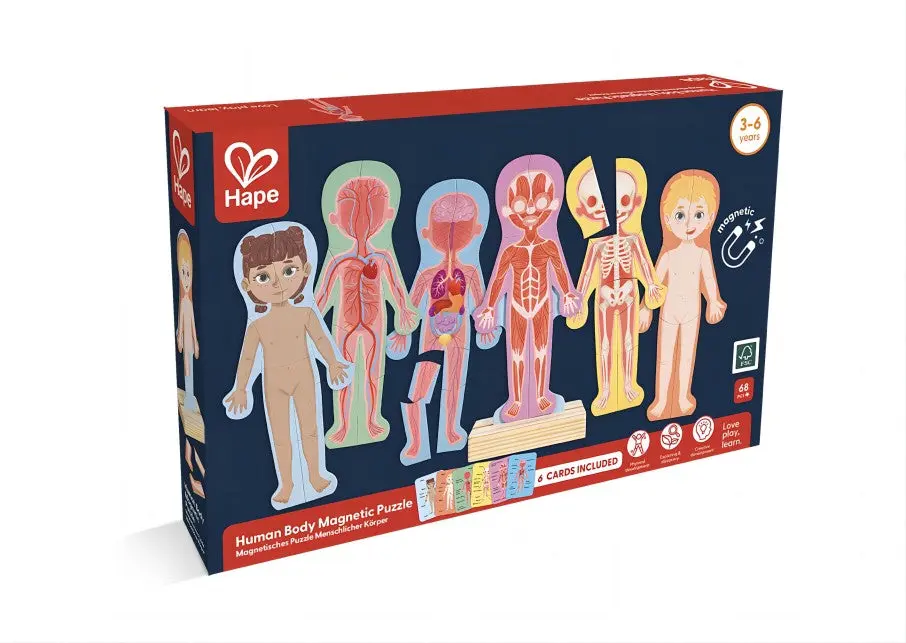 Hape Magnetic Human Body Wooden Puzzle - Image 3