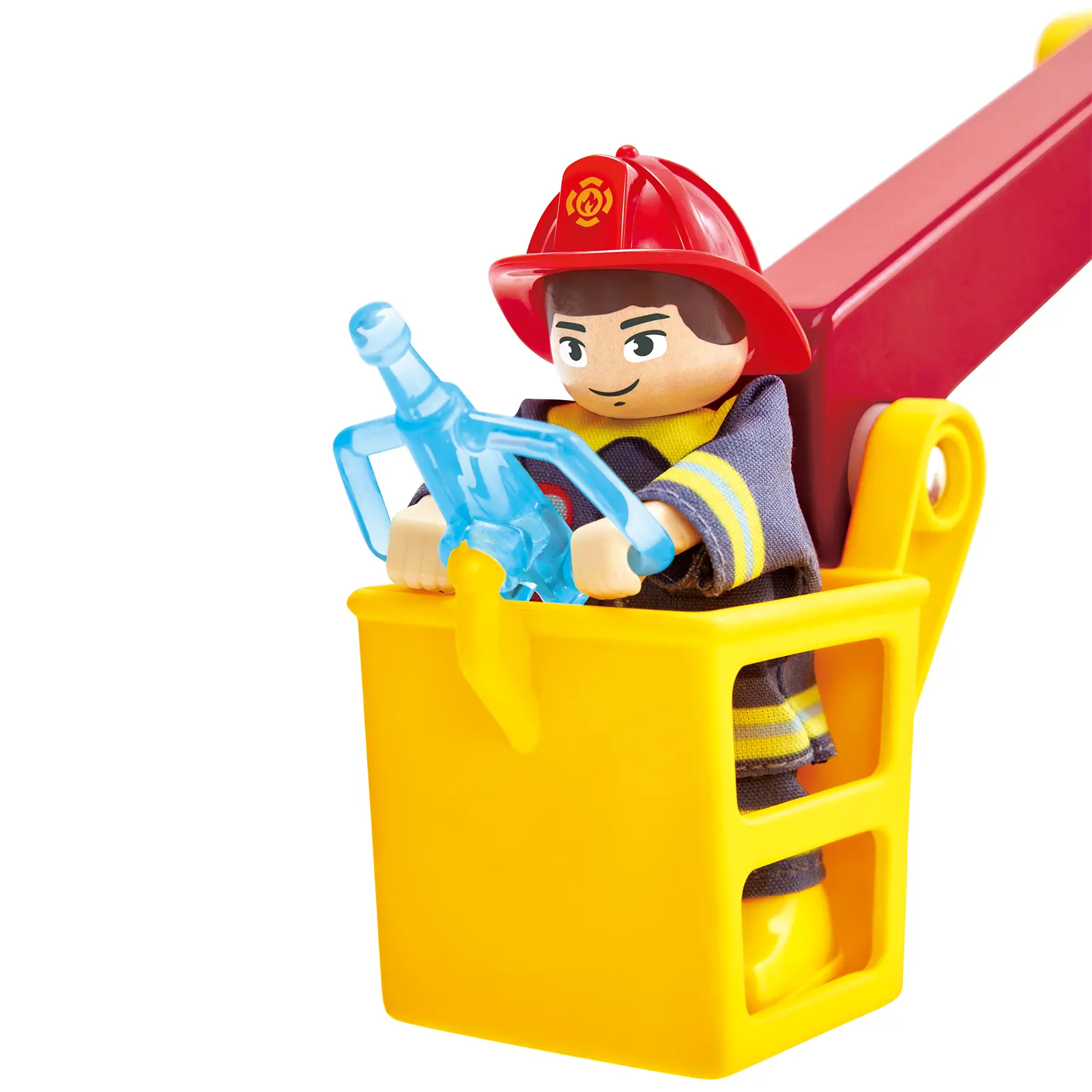 Hape Siren & Lights Toy Fire Truck - Image 7