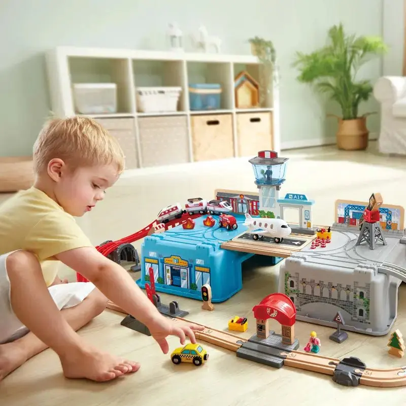 Hape Super Cityscape Transport Bucket Set - Image 4