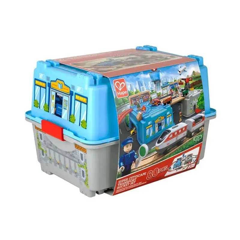 Hape Super Cityscape Transport Bucket Set - Image 6