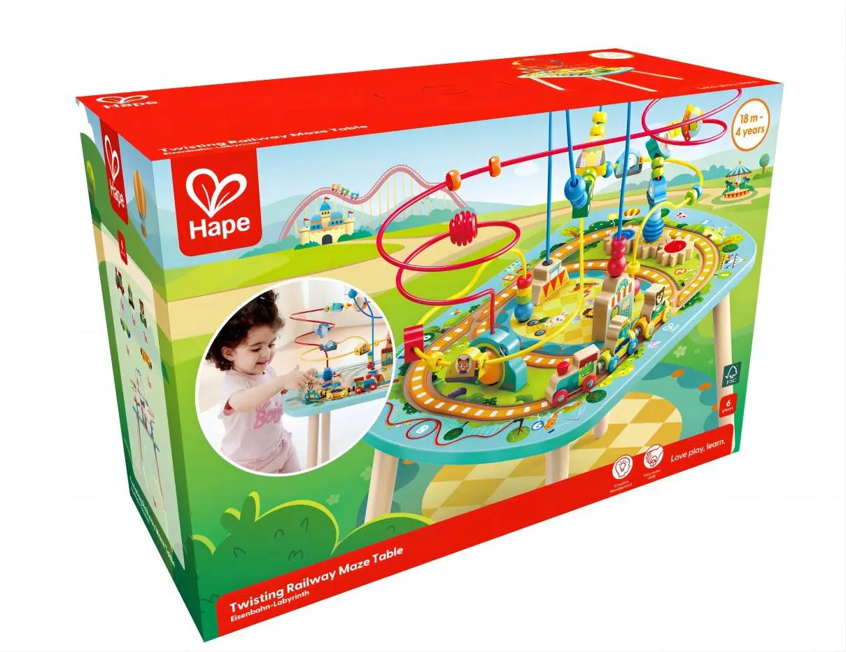 Hape Twisting Railway Maze Table - Image 6