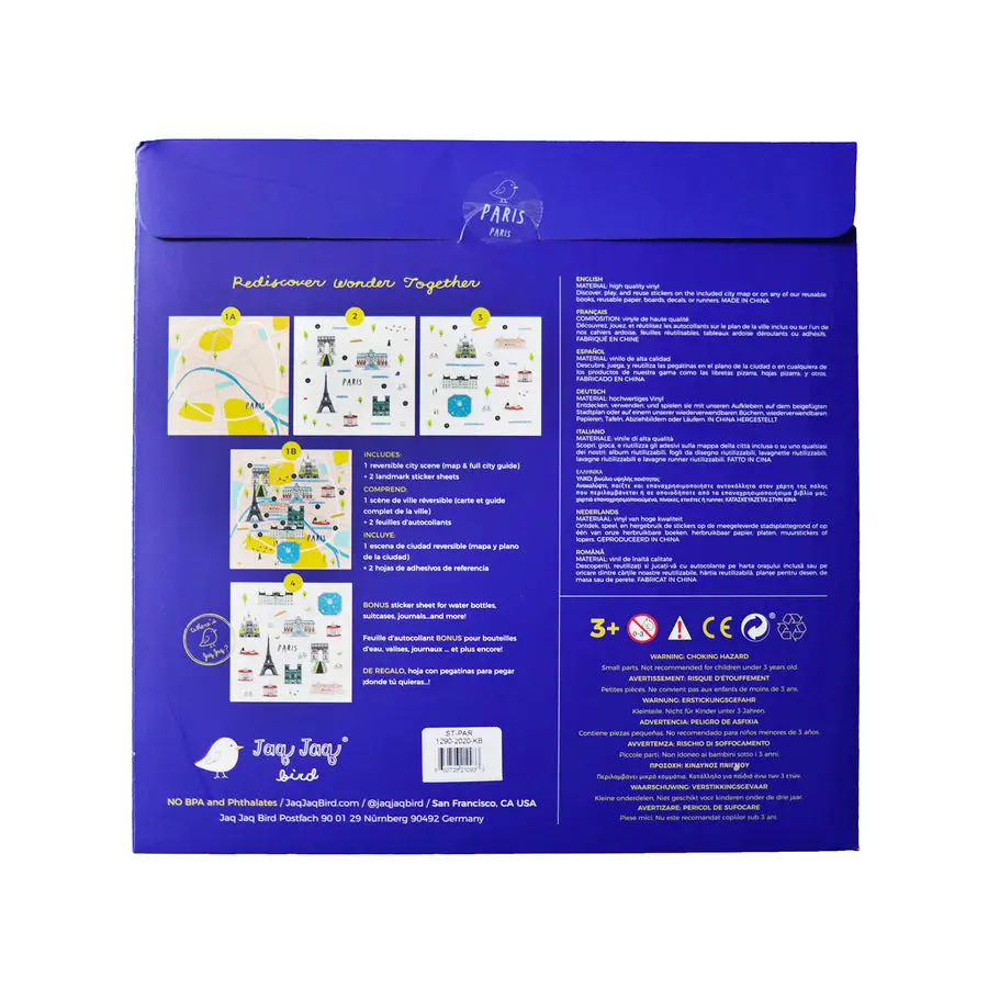 Jaq Jaq Bird Cities of Wonder Stick It & Go Activity Set-  Paris - Image 8