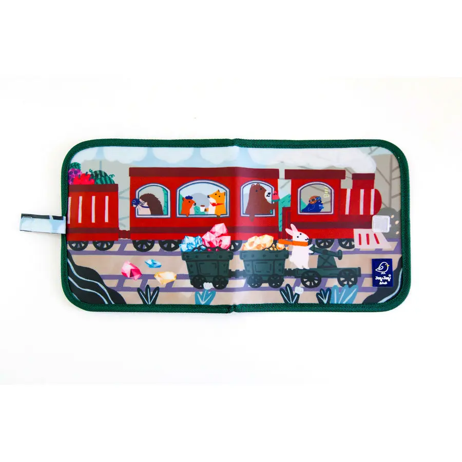 Jaq Jaq Bird Jaq Jaq Bird & Friends Doodle It & Go erasable book - Trains - Image 4