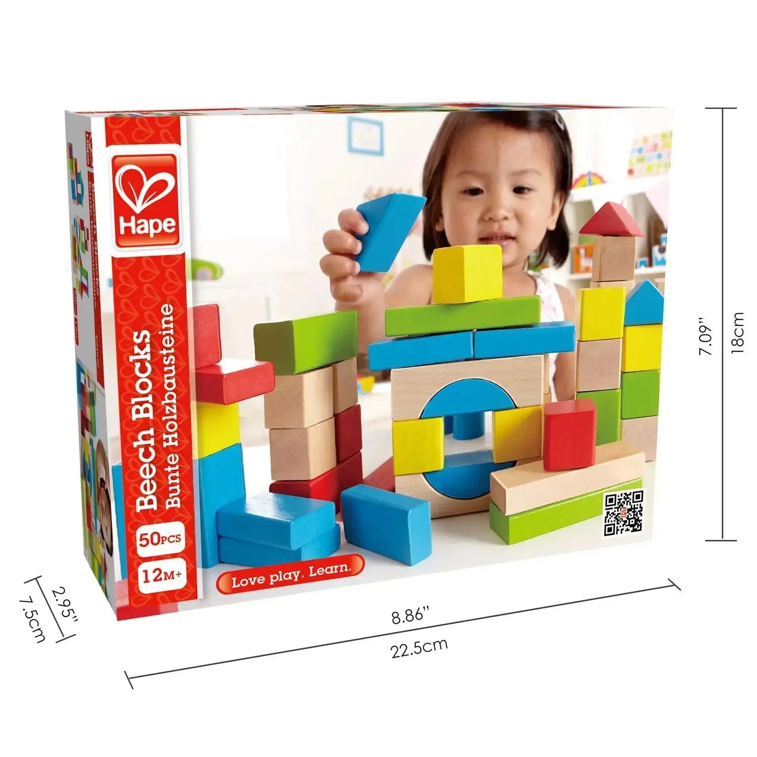 Hape Maple Wood Kids Building Blocks - Image 7