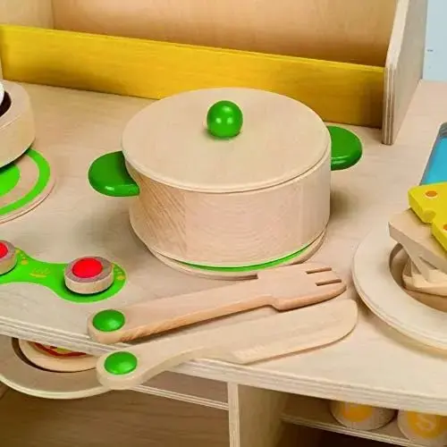 Hape My Creative Cookery Club Kid's Wooden Play Kitchen - Image 6
