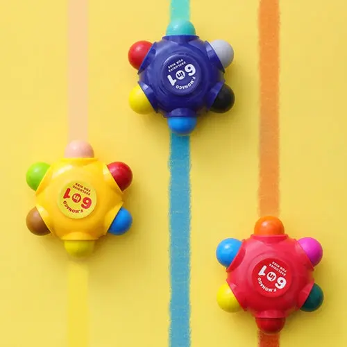 Flower Monaco Pocket Crayons - (3 pack set travel friendly) - Image 3