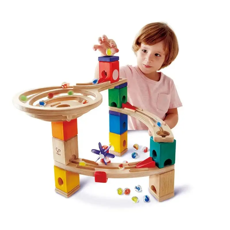 Hape Quadrilla Race to the Finish Marble Run Blocks - Image 3