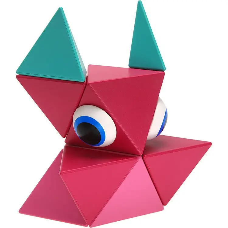 Trido Flamingo Magnetic Art 3D Shapes Small 12-Piece - Image 2