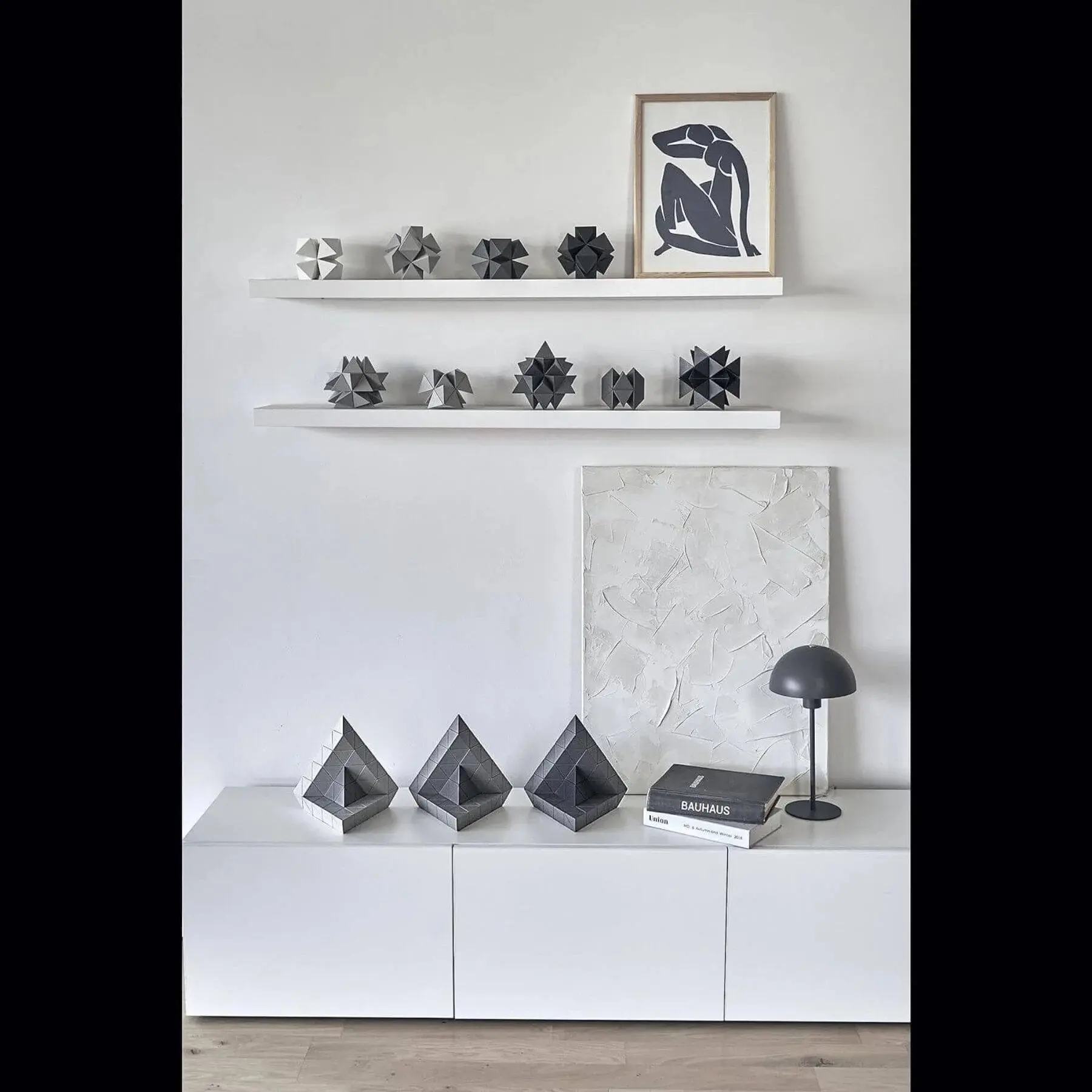 Trido Monochromatic Magnetic Art 3D Shapes Large 36-Piece - Image 5