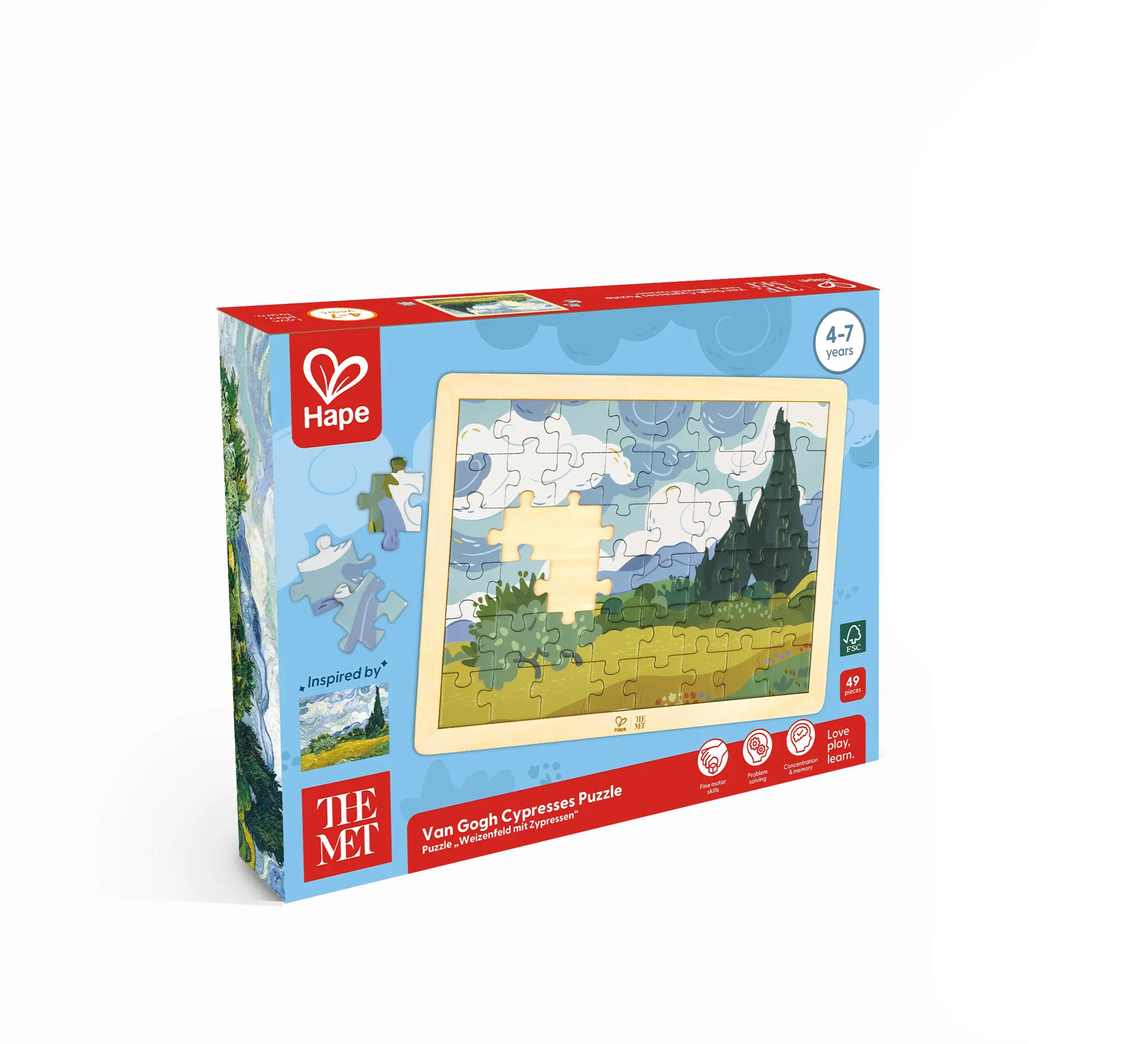 Van Gogh Cypresses Puzzle - Image 9