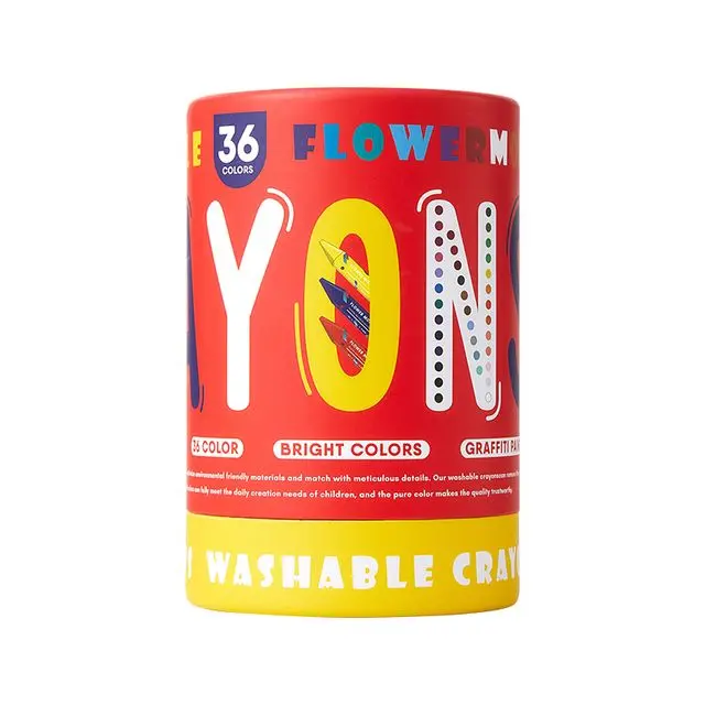 Flower Monaco Washable Crayons -36 colors