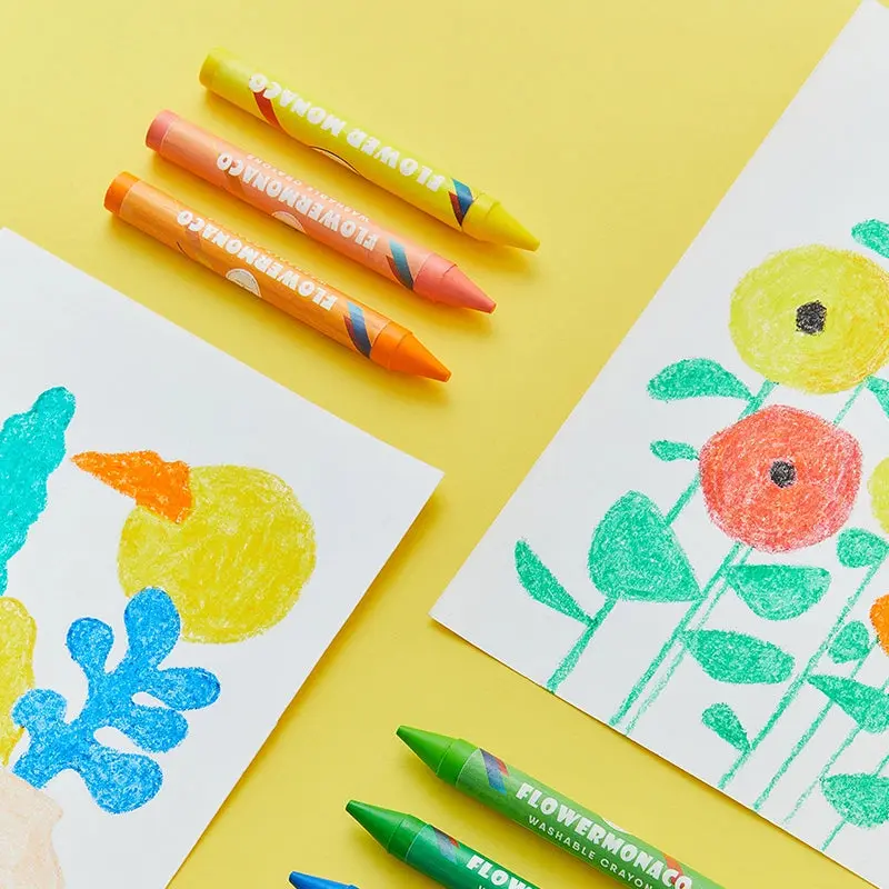 Flower Monaco Washable Crayons -36 colors - Image 3